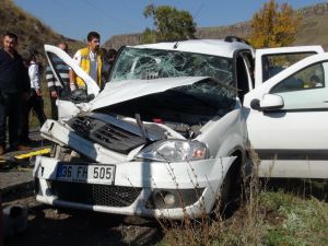 Kars’ta Trafik Kazası 6 Yaralı
