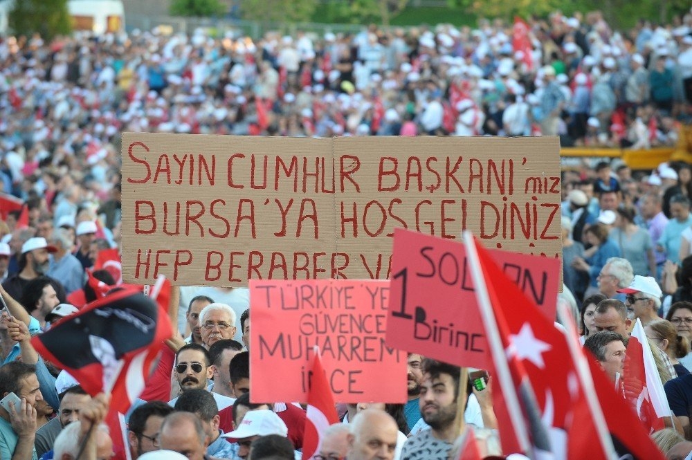 Cumhurbaşkanı Adayı İnce'nin Bursa Mitingi 16