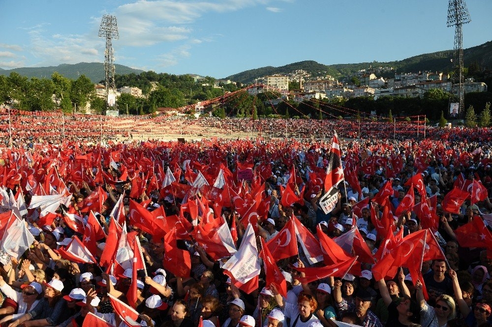 Cumhurbaşkanı Adayı İnce'nin Bursa Mitingi 20