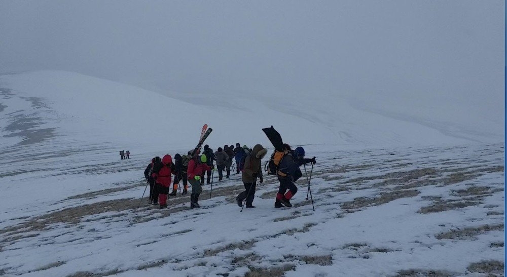 Karslı Dağcıların 'Gökçe Dağ' Yürüyüşü 5