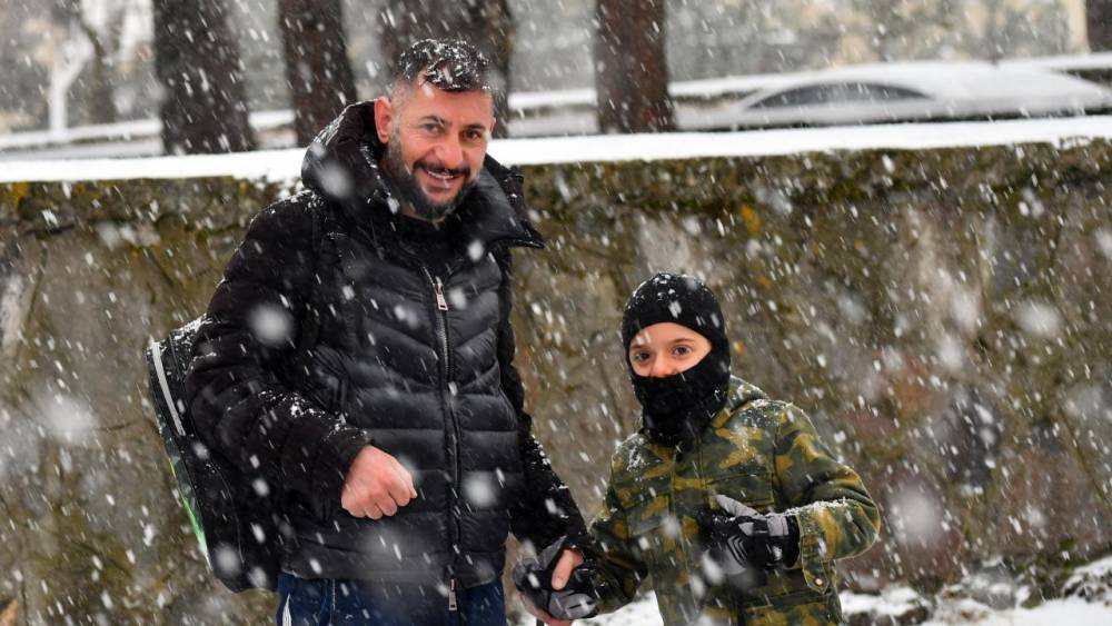 Kars'ta Kar Yağışı Etkili Oluyor 6