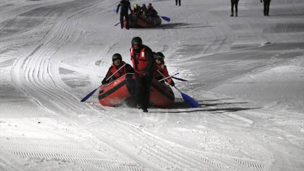 Erzurum'da 'Karda Rafting' Yarışı! 3