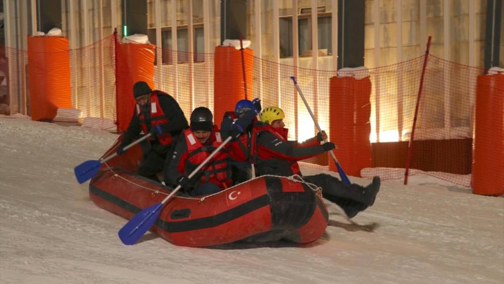 Erzurum'da 'Karda Rafting' Yarışı! 6