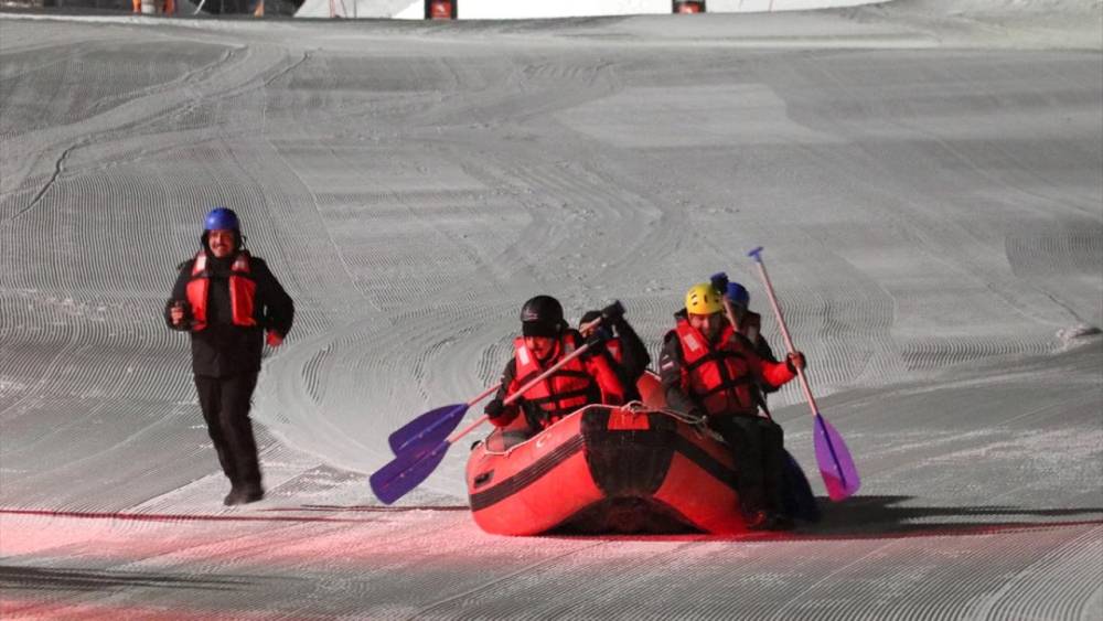 Erzurum'da 'Karda Rafting' Yarışı! 8