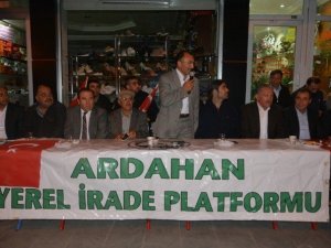 Ardahan'da Darbeye Karşı Bildiri İçin Toplandılar