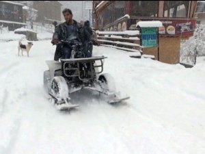 Rizeli Kendi Kar Jet-skisini Kendisi Yaptı