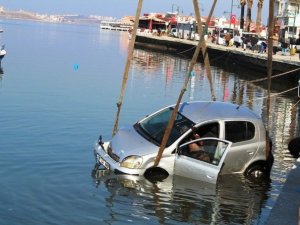 Denize Uçan Kadın Sürücü Sağ Kurtuldu