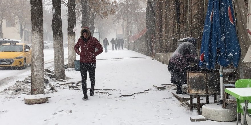 Kars'ta Kar Yağışı