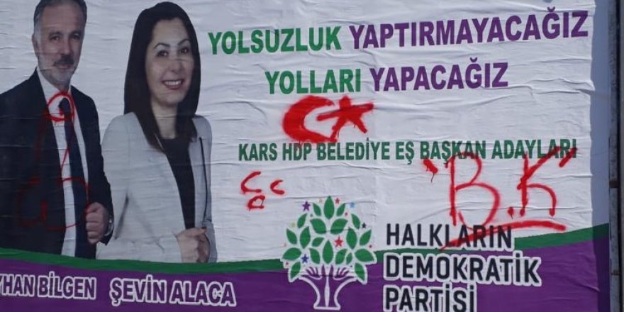 HDP’nin ‘Seçim Afişleri’ne Saldırı