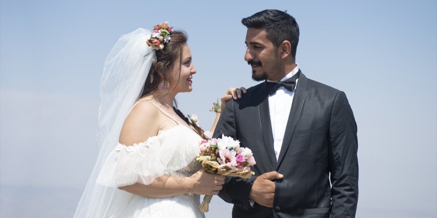 Dağcı Çift 'Zirve'de Nikah Kıydı