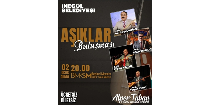 İ̇negöl’de ‘aşık Buluşması’ Başlıyor