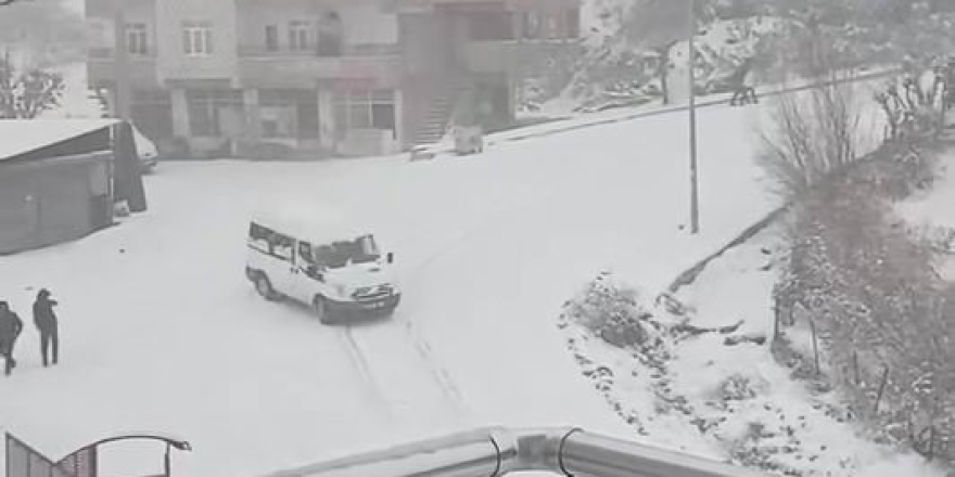 Kayarak Üzerine Gelen Minibüsü Gördü, Manevrasıyla Kazadan Kurtuldu