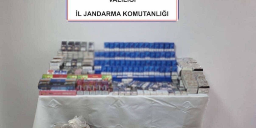 Jandarmadan Kaçak Makaron Operasyonu