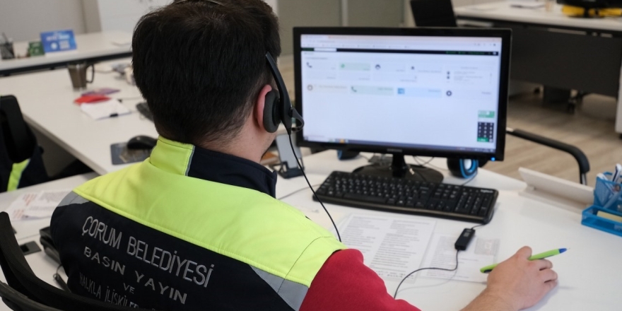 Çorum Belediyesi 1 Yılda 164 Bin Çağrı Cevap Verdi