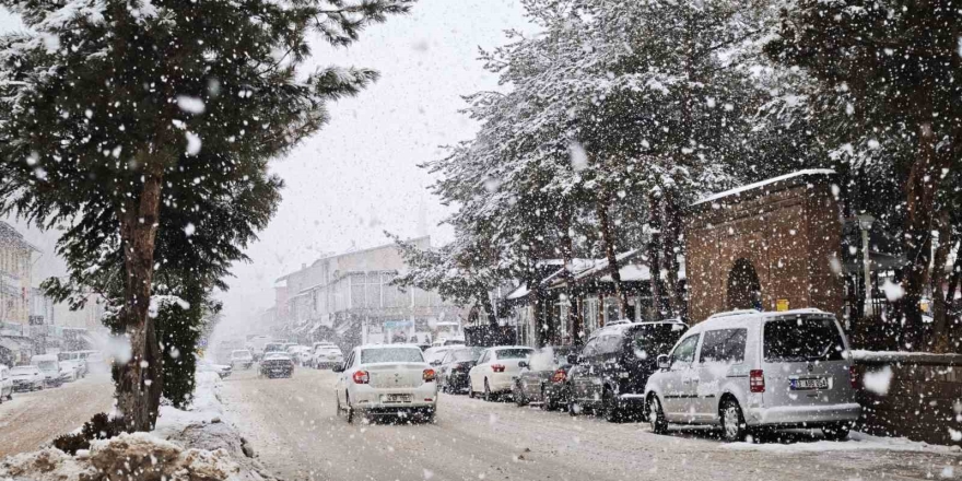 Ahlat’ta Yoğun Kar Yağışı