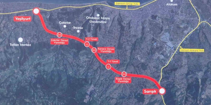 Samsun Batı Çevre Yolu’nun Temeli Atıldı