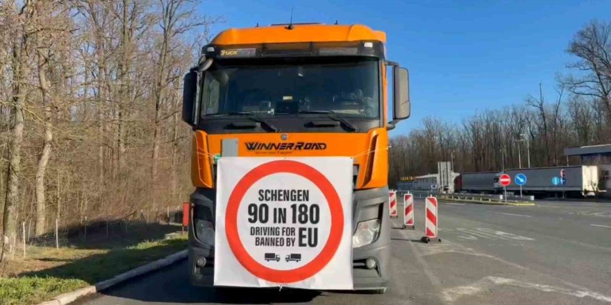 Schengen Protestosu AB Sınırlarını Kilitledi.. Yüzlerce TIR Günlerdir Beklemede!