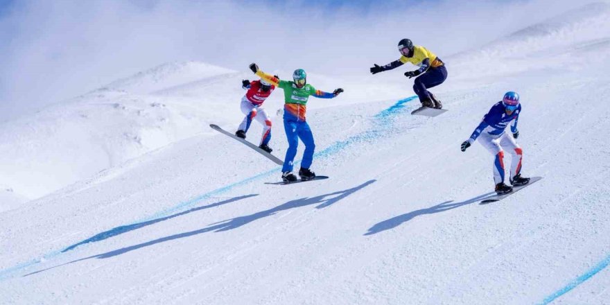 Snowboard Cross World Cup.. 15 Ülkeden 300 Sporcu Palandöken’de Yarıştı!