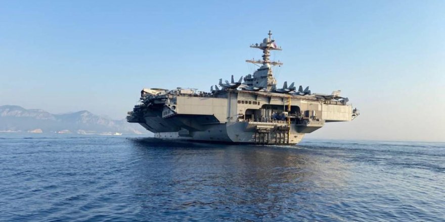 ‘ABD Uçak Gemisi’nde Yangın Sonrası Kritik Karar.. Rotası Girit Oldu!