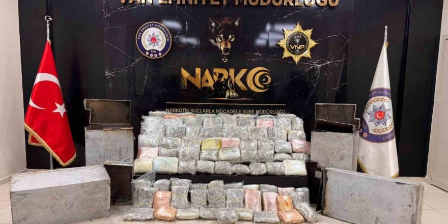 Van’da 68 Kilo 500 Gram Uyuşturucu Ele Geçirildi