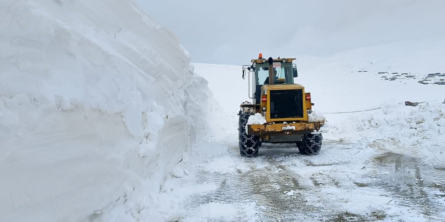 Erzurum Kırsalında Karla Mücadeleye Devam