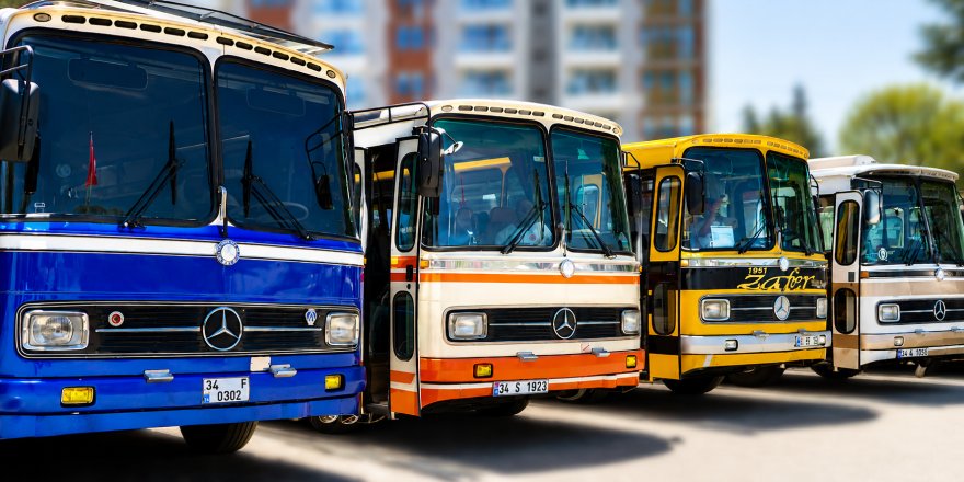 Türkiye’nin Dört Bir Yanından Gelen Klasik Otobüsler Eskişehir’de Buluştu