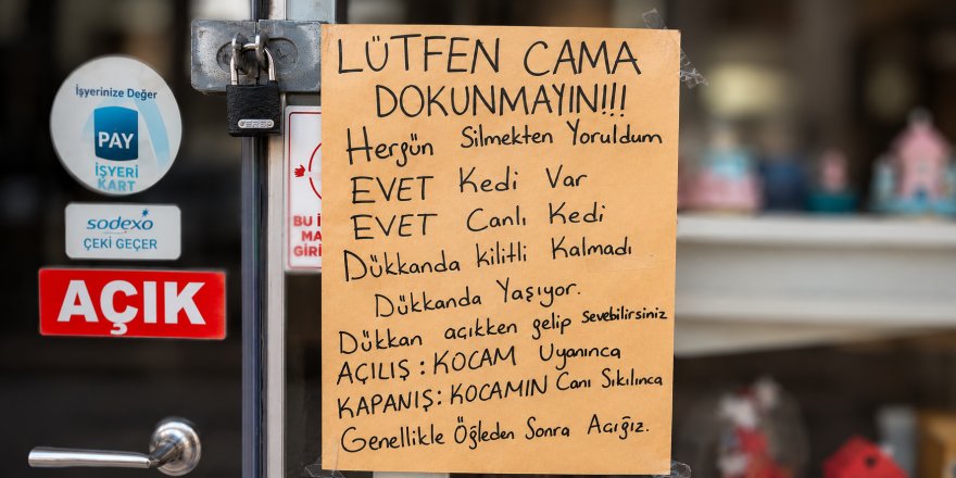 Camdaki Esprili Not Sosyal Medyada İlgi Gördü.. Esnafın Mesajı Gülümsetti!