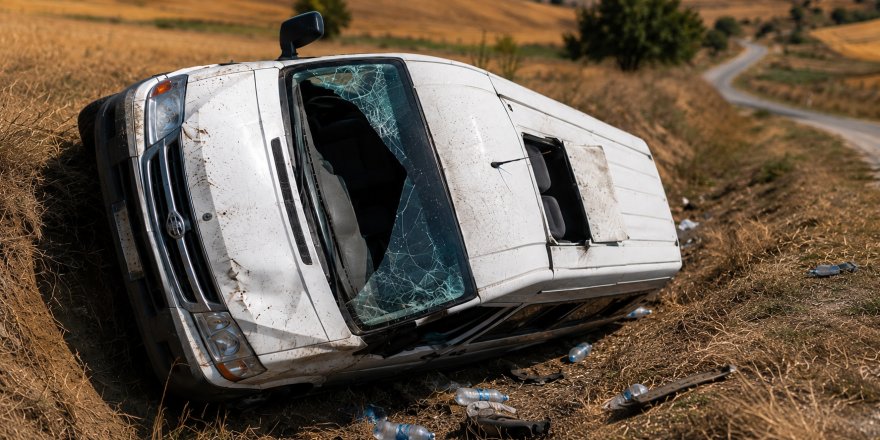Tarım İşçilerini Taşıyan İki Minibüs Devrildi.. Konya ve Ş.Urfa’da 39 Kişi Yaralandı!
