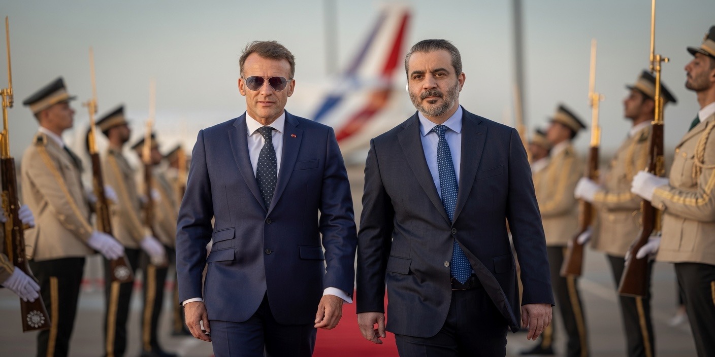 Fransa Cumhurbaşkanı Macron Suriye’de.. Gündemde Yeniden İnşa ve İş Birliği Var!