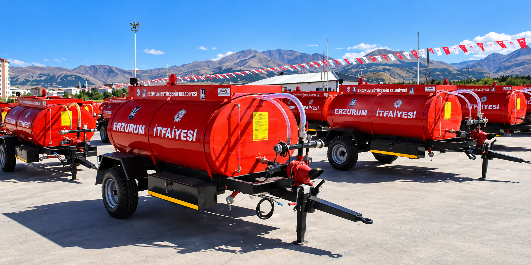 Erzurum’da Köylere 150 Yangın Tankeri.. Yangınlara İlk Müdahale İçin Dağıtıldı!