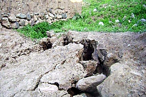 Kağızman Taşburun'da Toprak Kayması