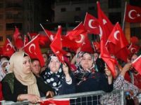 Kilis’te Demokrasi Ve Şehitler Mitingi Sona Erdi