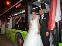 Şoför Çiftin Gelin Arabası Belediye Otobüsü Oldu