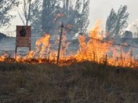 Kars’ta Askeri Bölgede Yangın
