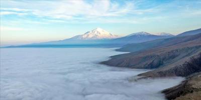 Iğdır Ovası'nı Sis Kapladı