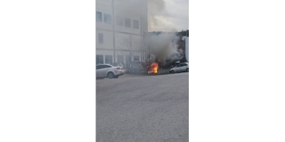 Şile’de Seyir Halindeki Araç Alev Aldı