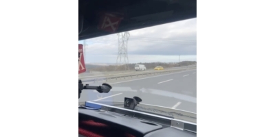 İ̇stanbul Havalimanı Yolunda Ters Yönde Giden Araç Kamerada