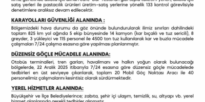 Diyarbakır’da Yılbaşı Tedbirleri Kapsamında 8 Bin 737 Güvenlik Personeli Sahada Olacak