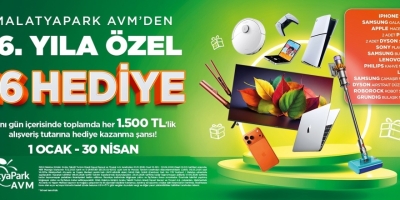 Malatyapark Avm’den 16. Yıla Özel Büyük Çekiliş Kampanyası