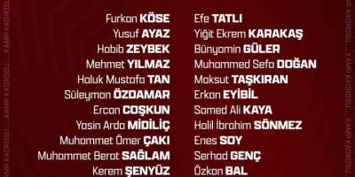 Elazığspor’da Antalya Kampı Kadrosu Belli Oldu