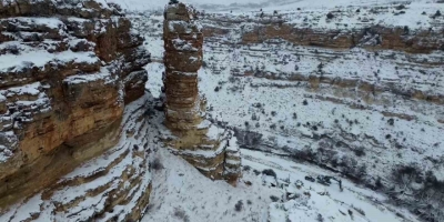 Film Ve Belgesellerin Çekildiği Taşkale Köyü Kar Yağışı Sonrası Kartpostallık Görüntüler Oluşturdu