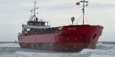 Tekirdağ’da Yük Gemisi Karaya Oturdu