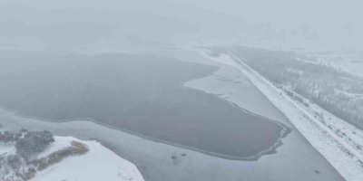 Elazığ’da Cip Baraj Gölü’nün Bazı Kısımları Buz Tuttu