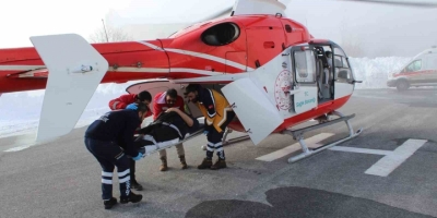 Yaşlı Hasta Hava Ambulansı İle Hastaneye Yetiştirildi