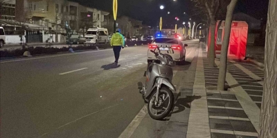 Karaman’da Devrilen Motosikletin Sürücüsü Yaralandı
