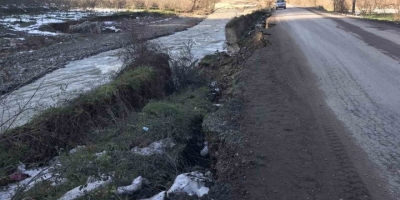 Alaplı’da İstinat Duvarı Çöktü