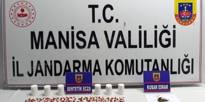 Soma’da 302 Sentetik Ecza Ele Geçirildi