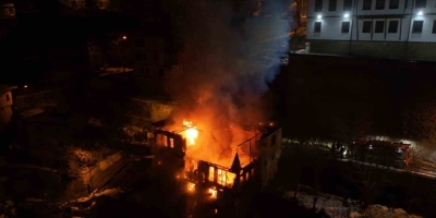 Safranbolu’da 200 Yılık Tarihi Konak Alevlere Teslim Oldu