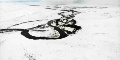 Karın Büyüsü Havadan Görüntülendi.. Doğa Açık Hava Sergisine Dönüştü!