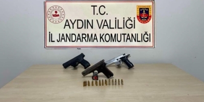 Söke’de 3 Ruhsatsız Tabanca Ele Geçirildi